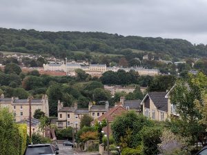 View of Bath - from Camden towards Warminster Road and Bathampton Down
